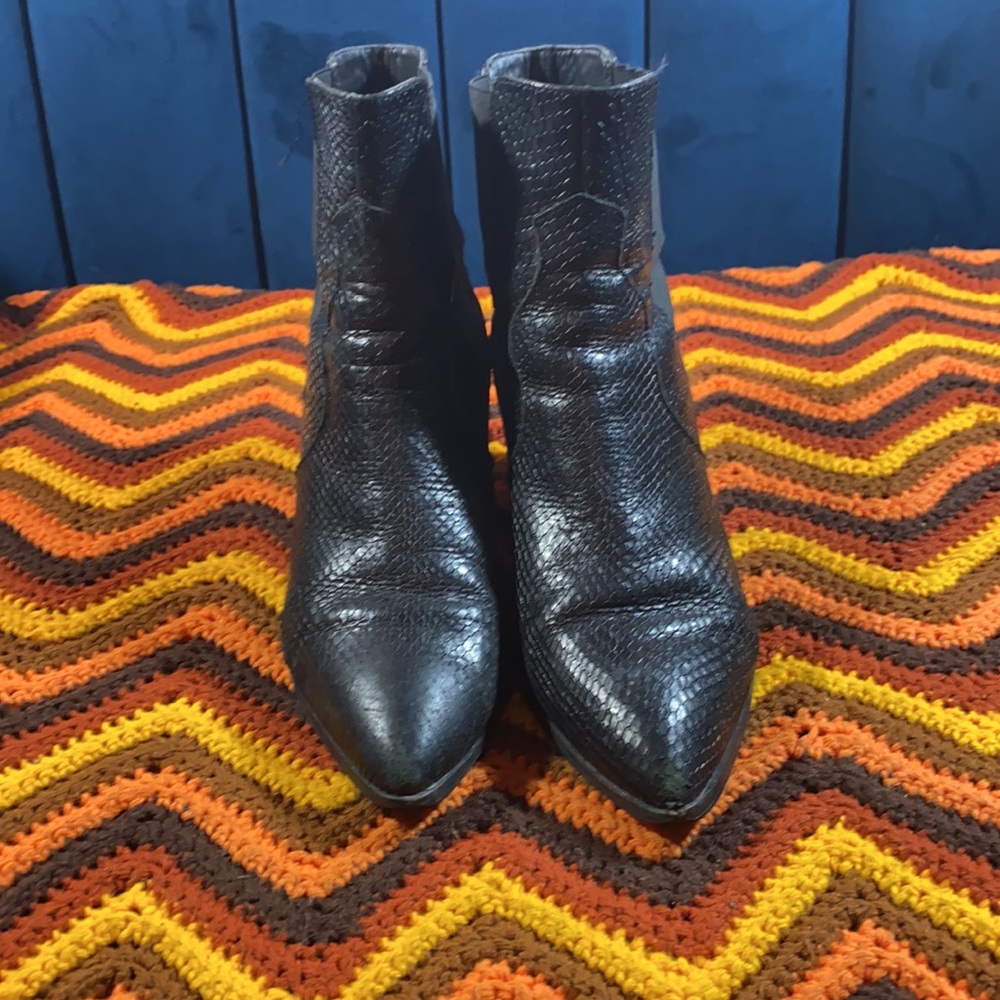 ASOS Faux Snake Booties - Picture 2 of 7